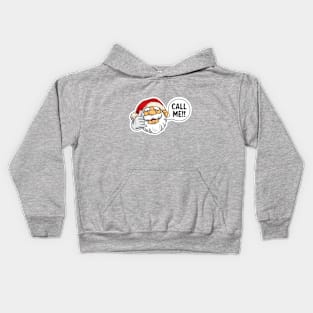 Santa Claus Call Me Kids Hoodie